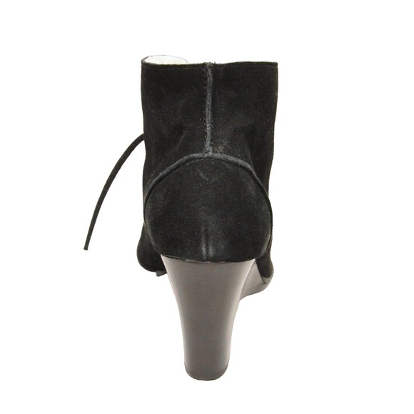 MICHAEL Michael Kors WENDI Suede Bootie Platform Wedge Heel Boot Black 6.5 Nib - Picture 6 of 8